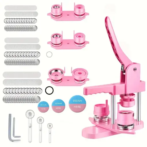 Juego Máquina Prensa para Botones DIY